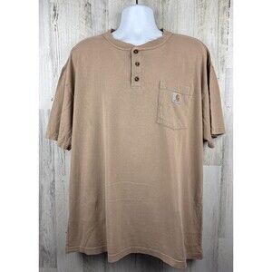 Vintage Carhartt Original Fit 3 Button Pocket Distressed T-Shirt XL (26”x30”)